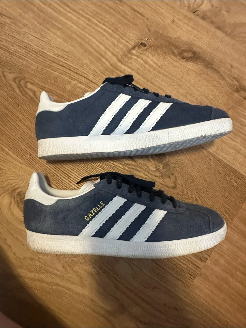 Adidas Gazelle Suede Sneakers in Navy and White
